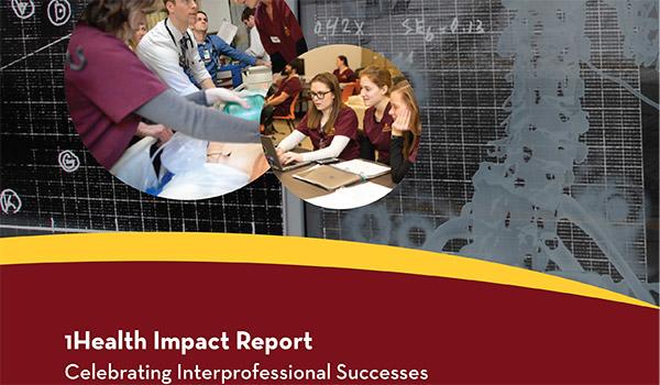 Closeup of 2020 1Health Impact Report cover