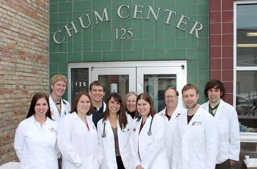UMN students in front of CHUM Center