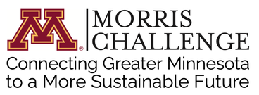 Morris Challenge logo with a block "M" and a tagline reading "Connecting Greater Minnesota to a More Sustainable Future"